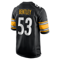 Jdoa P.Steelers #53 JaWhaun Bentley Black Team Game Jersey