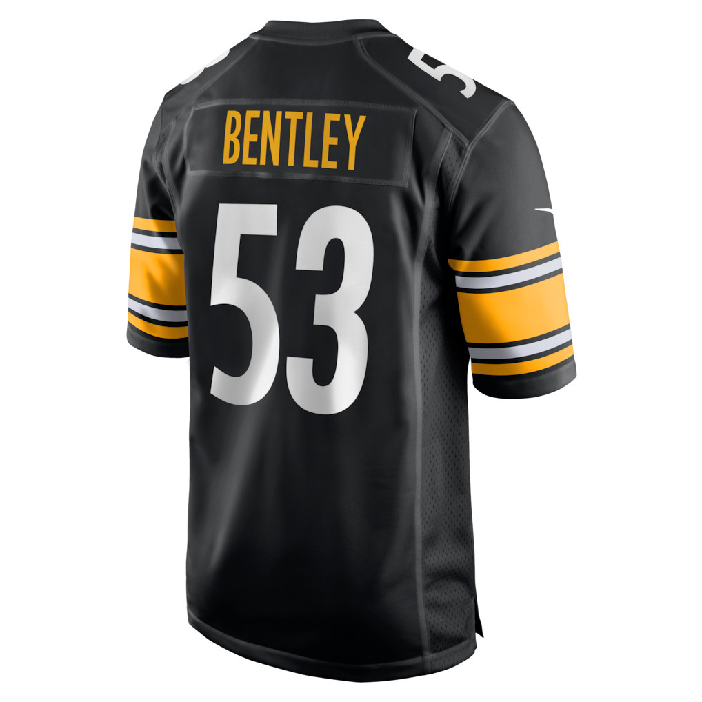 Jdoa P.Steelers #53 JaWhaun Bentley Black Team Game Jersey