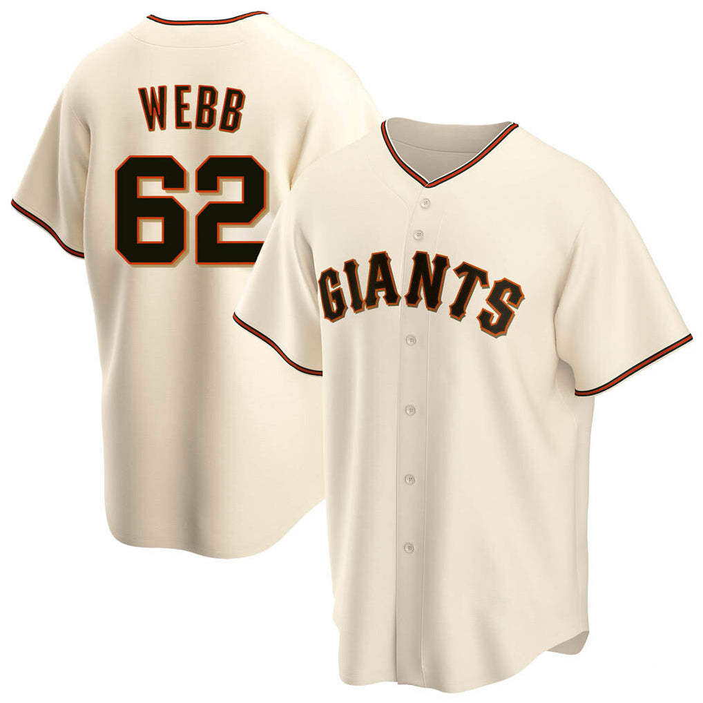 SF.Giants #62 Logan Webb Player Cream Home Game Jdoa Stitched Jerseys