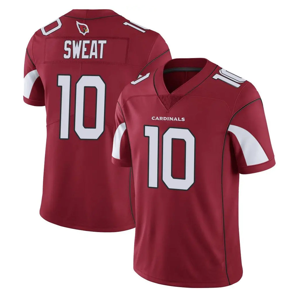 A.Cardinals #10 Josh Sweat Player Cardinal Vapor Limited Home Game  Jdoa Stitched Jerseys