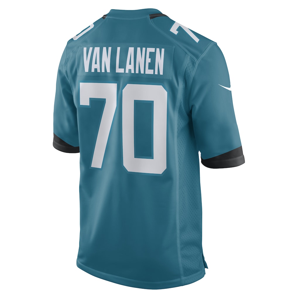 Jdoa J.Jaguars #70 Cole Van Lanen Teal Game Player Jersey