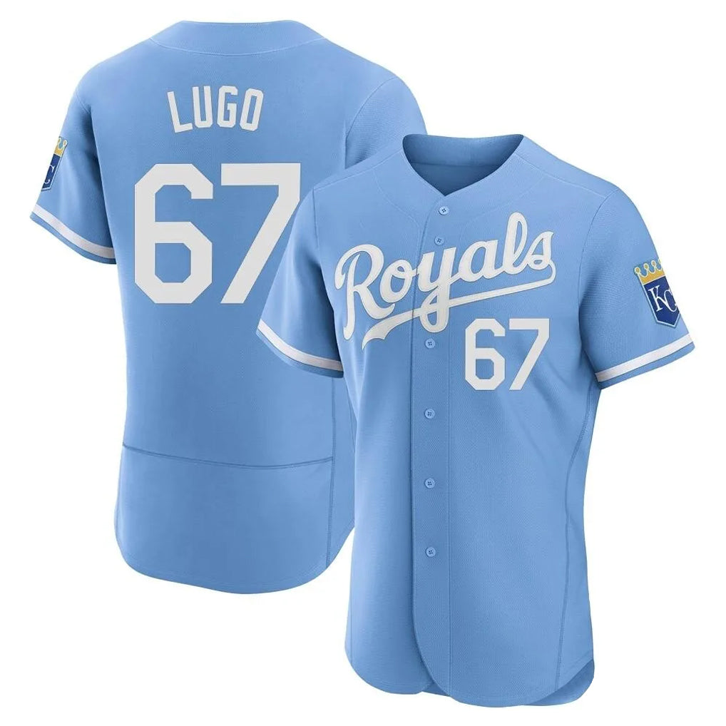 KC.Royals #67 Seth Lugo Player Light Blue Alt Limited Elite Home Jdoa Stitched Jerseys