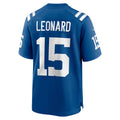 Jdoa IN.Colts #15 Riley Leonard Royal Team Game Jersey