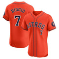 H.Astros #7 Craig Biggio Player Orange Home Limited Elite Jdoa Stitched Jerseys