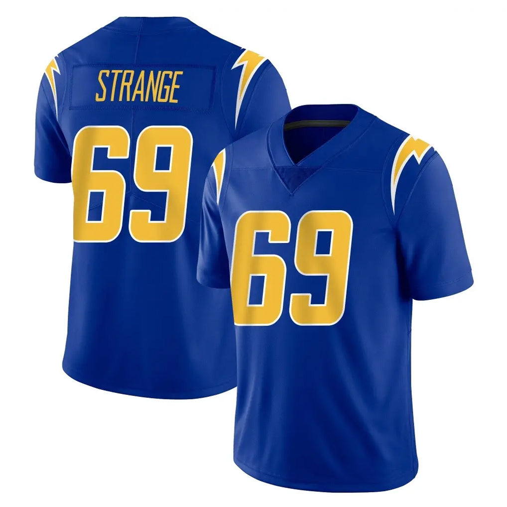 LA.Chargers #69 Cole Strange Player Royal Limited Vapor Home Game Stitched Jerseys