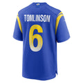 Jdoa LA.Rams #6 Tre'Vius Hodges-Tomlinson Royal Team Game Jersey