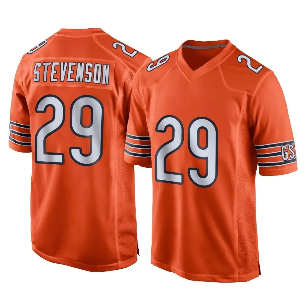 C.Bears #29 Tyrique Stevenson Player Orange Home Game Jdoa Stitched Jerseys