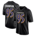 B.Ravens #95 Tavius Robinson Player Black Carbon Fashion Home Game Jdoa Stitched Jerseys