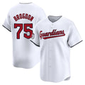 C.Guardians #75 Connor Brogdon Player White Limited Home Jdoa Stitched Jerseys