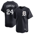 D.Tigers #24 Miguel Cabrera Player Navy Home Limited Game Jdoa Stitched Jerseys