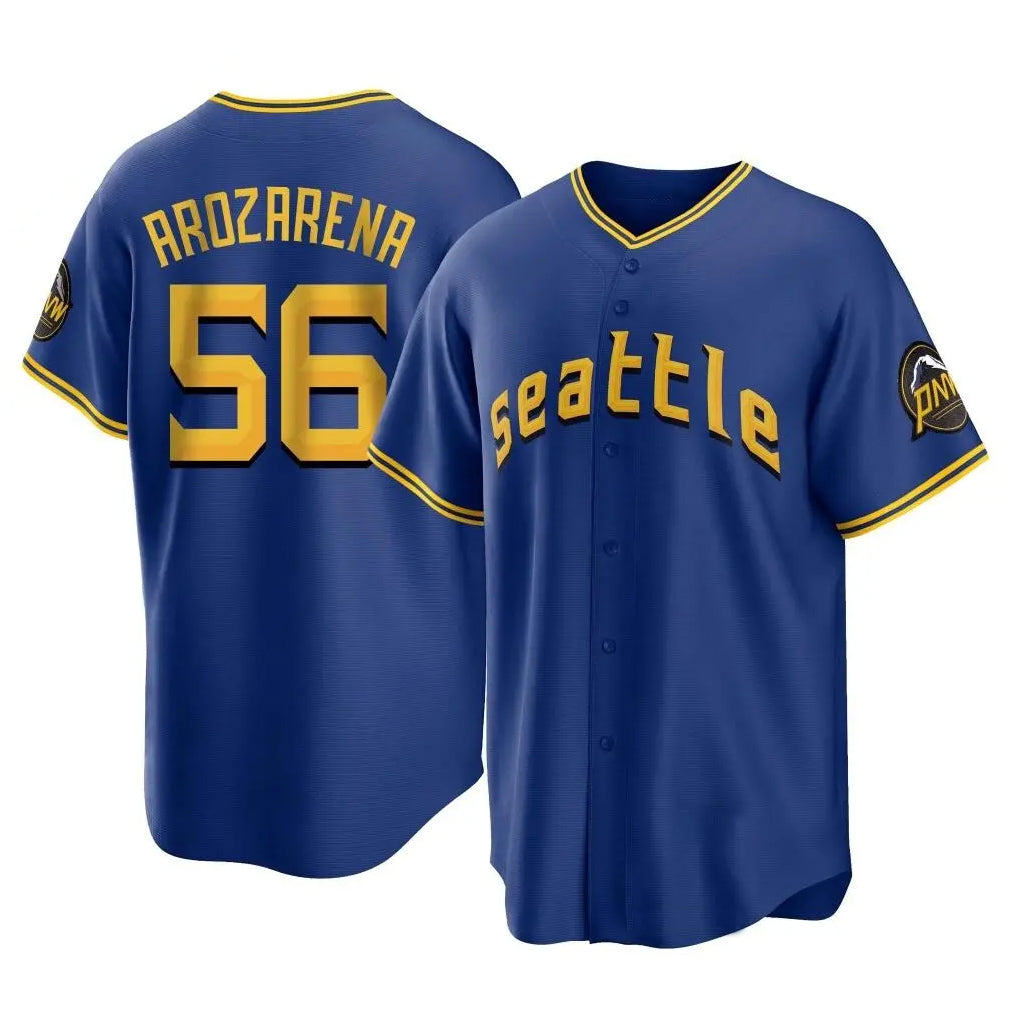 S.Mariners #56 Randy Arozarena Player Royal Home Game Jdoa Stitched Jerseys