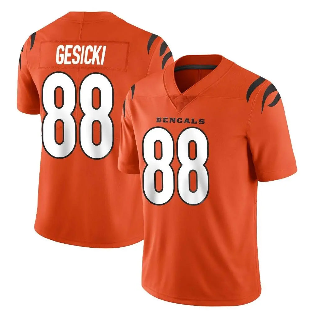 C.Bengals #88 Mike Gesicki Player Orange Vapor Untouchable Limited Home Game Jdoa Stitched Jerseys