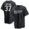 M.Twins #37 Victor Caratini Player Black Home Game Jdoa Stitched Jerseys
