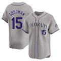 C.Rockies #15 Hunter Goodman Player Gray Limited Home Jdoa Stitched Jerseys