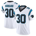 C.Panthers #30 Chuba Hubbard Player White Vapor F.U.S.E. Limited Home Game Jdoa Stitched Jerseys