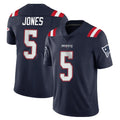 NE.Patriots #5 Dre'Mont Jones Player Navy Vapor Untouchable Home Game Jdoa Stitched Jerseys