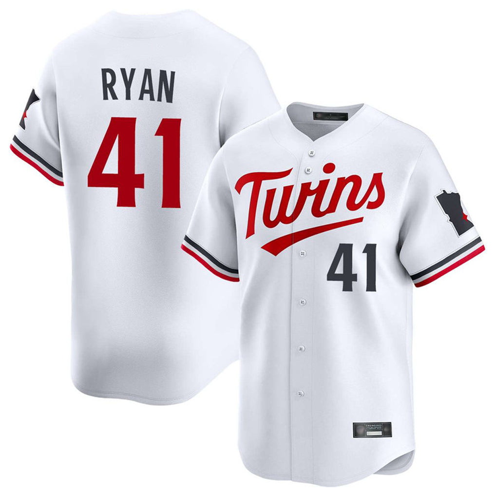 M.Twins #41 Joe Ryan Player White Home Limited Jdoa Stitched Jerseys