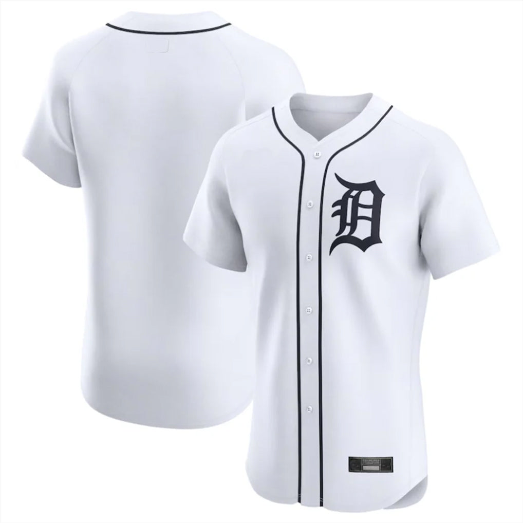 D.Tigers ## Tigers Blank Player White Limited Elite Home Jdoa Stitched Jerseys