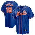 NY.Mets #18 Darryl Strawberry Player Royal Home Game Jdoa Stitched Jerseys