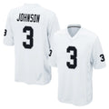 LV.Raiders #3 Taron Johnson Player White Home Game Stitched Jerseys