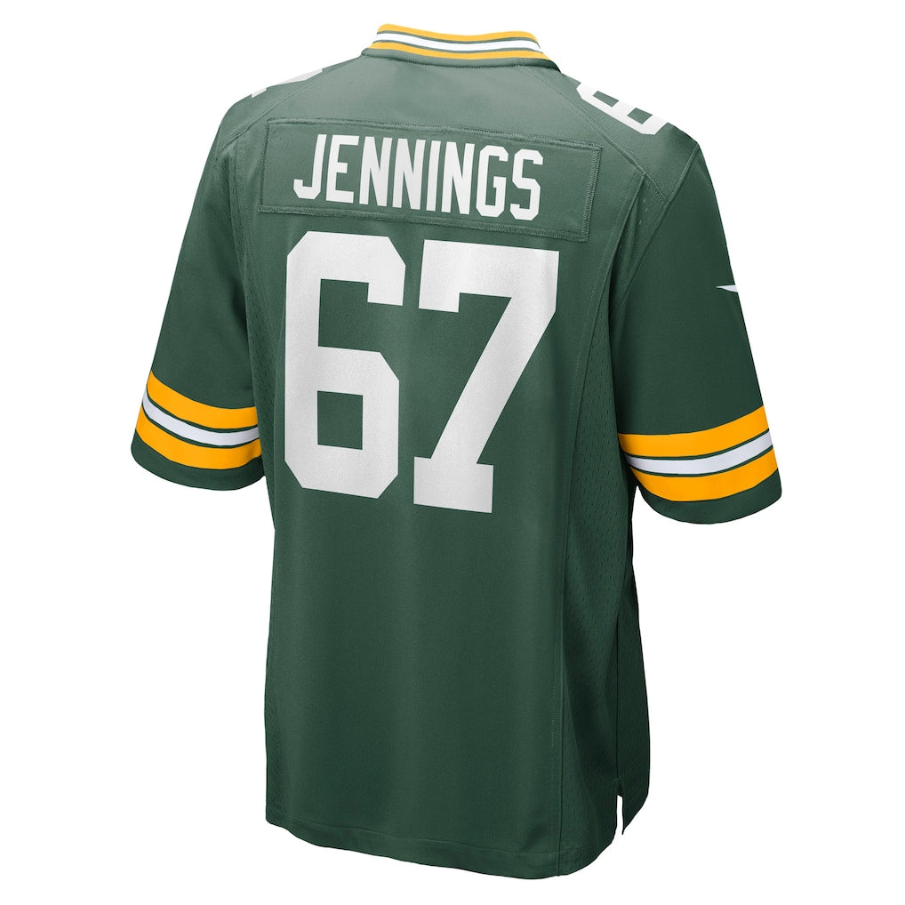 Jdoa GB.Packers #67 Donovan Jennings Green Game Jersey