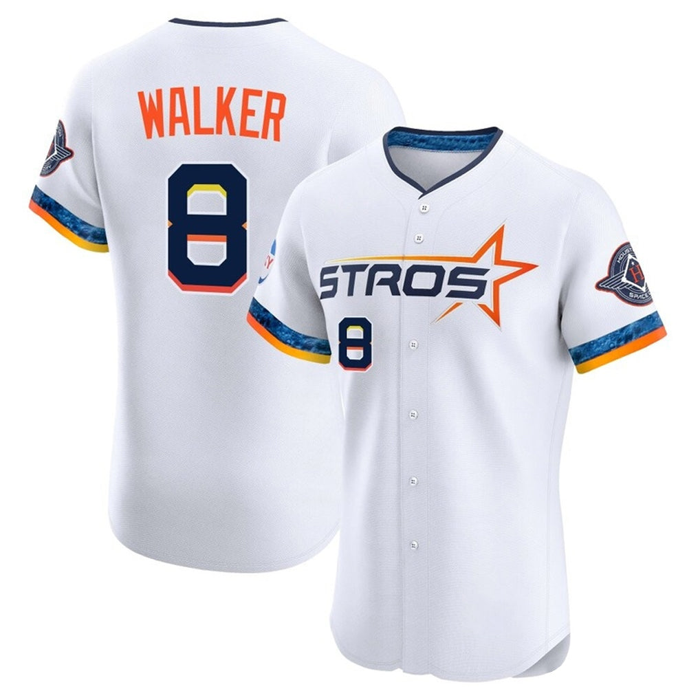 H.Astros #8 Christian Walker Player White City Connect Limited Elite Home Jdoa Stitched Jerseys