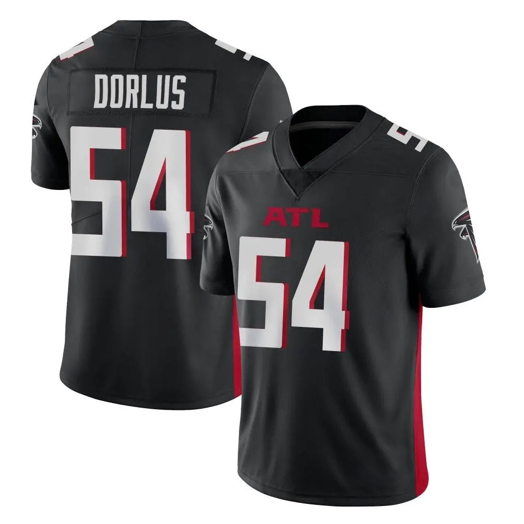 A.Falcons #54 Brandon Dorlus Player Black Vapor Untouchable Limited Home Game Jdoa Stitched Jerseys