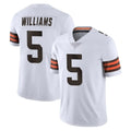 C.Browns #5 Quincy Williams Player White Vapor Untouchable Limited Home Game Jdoa Stitched Jerseys