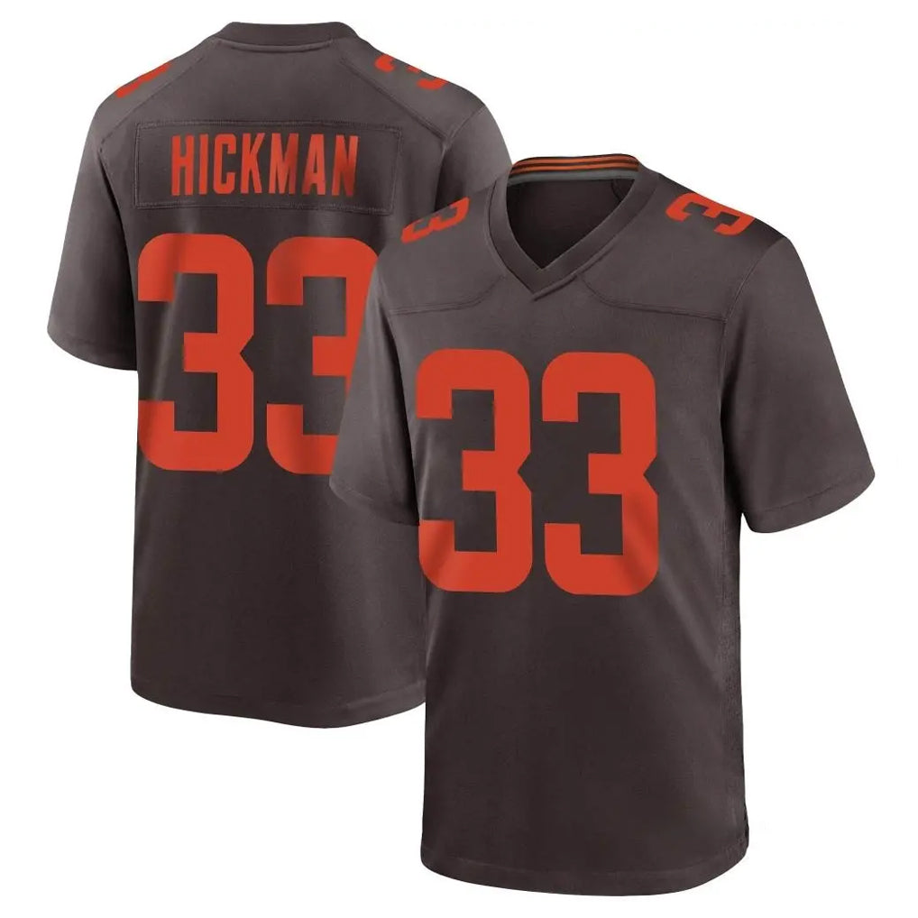 C.Browns #33 Ronnie Hickman Player Brown Alternate Home Game Jdoa Stitched Jerseys