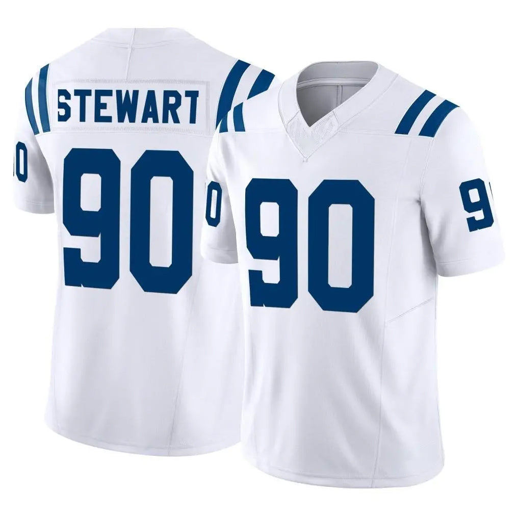 IN.Colts #90 Grover Stewart Player White Limited Vapor F.U.S.E. Home Game Hdoa Stitched Jerseys