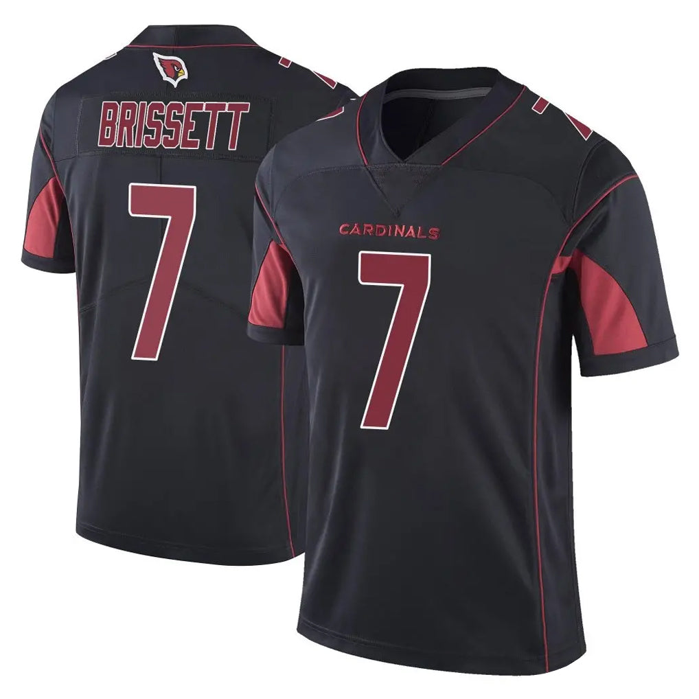 A.Cardinals #7 Jacoby Brissett Player Black Limited Color Rush Vapor Untouchable Home Game Jdoa Stitched Jerseys