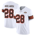 C.Browns #28 Emmanuel McNeil-Warren Player White Limited  Vapor 1946 Collection Alternate Game Jdoa Stitched Jerseys