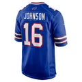 Jdoa B.Bills #16 Xavier Johnson Royal Game Jersey