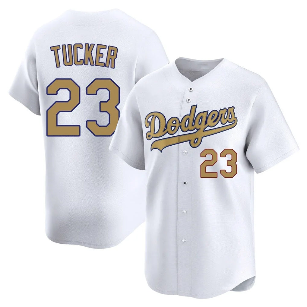 LA.Dodgers #23 Kyle Tucker Player Gold Collection Limited Home Jdoa Stitched Jerseys
