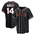SF.Giants #14 Patrick Bailey Player Black Fashion Out Home Limited Jdoa Stitched Jerseys