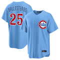 C.Cubs #25 Mois¨¦s Ballesteros Player Light Blue Home Game Jdoa Stitched Jerseys