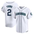 S.Mariners #2 Cole Young Player White Home Limited Jdoa Stitched Jerseys