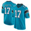 C.Panthers #17 Xavier Legette Player Blue Game Jdoa Stitched Jerseys