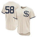 C.White Sox #58 Seranthony Dom¨ªnguez Player Cream Field of Dreams Limited Elite Home Jdoa Stitched Jerseys