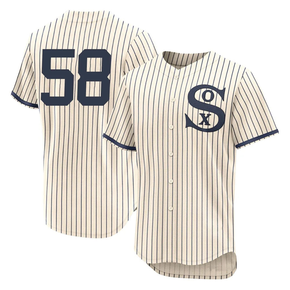 C.White Sox #58 Seranthony Dom¨ªnguez Player Cream Field of Dreams Limited Elite Home Jdoa Stitched Jerseys