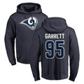 LA.Rams #95 Myles Garrett Player Navy Pullover Hoodie Limited Game Jdoa Stitched Jerseys