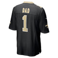 Jdoa NO.Saints #1 Dad Black Game Jersey
