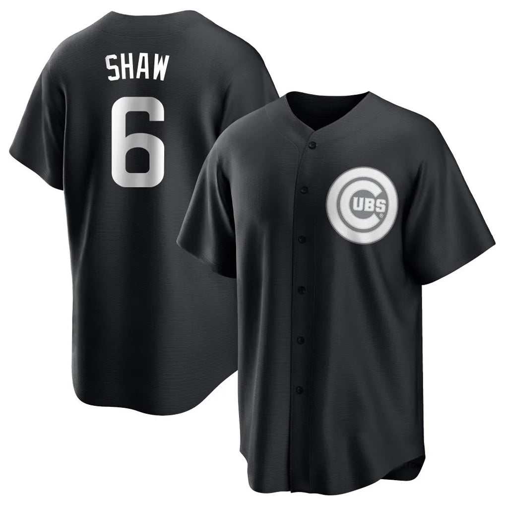 C.Cubs #6 Matt Shaw Player Black Game Jdoa Stitched Jerseys