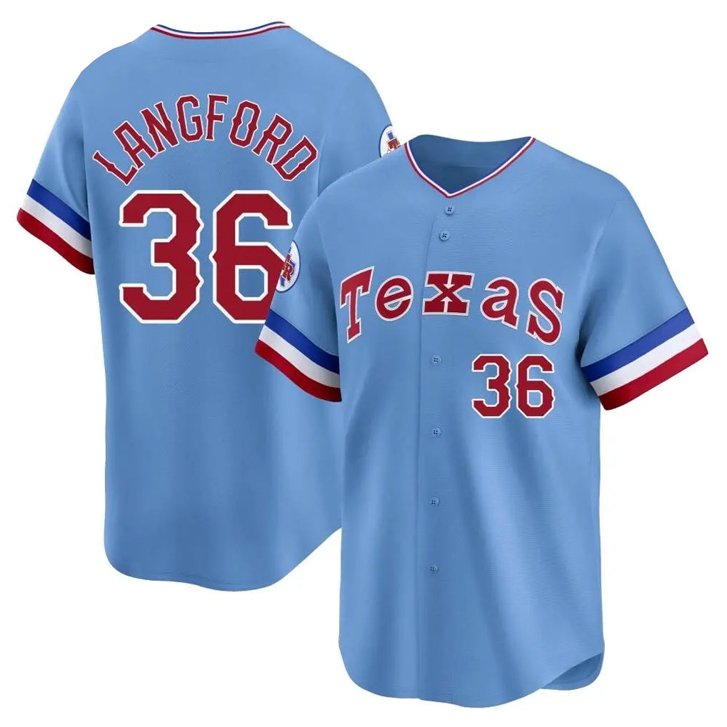 T.Rangers #36 Wyatt Langford Player Blue Home City Connect Limited Jdoa Stitched Jerseys