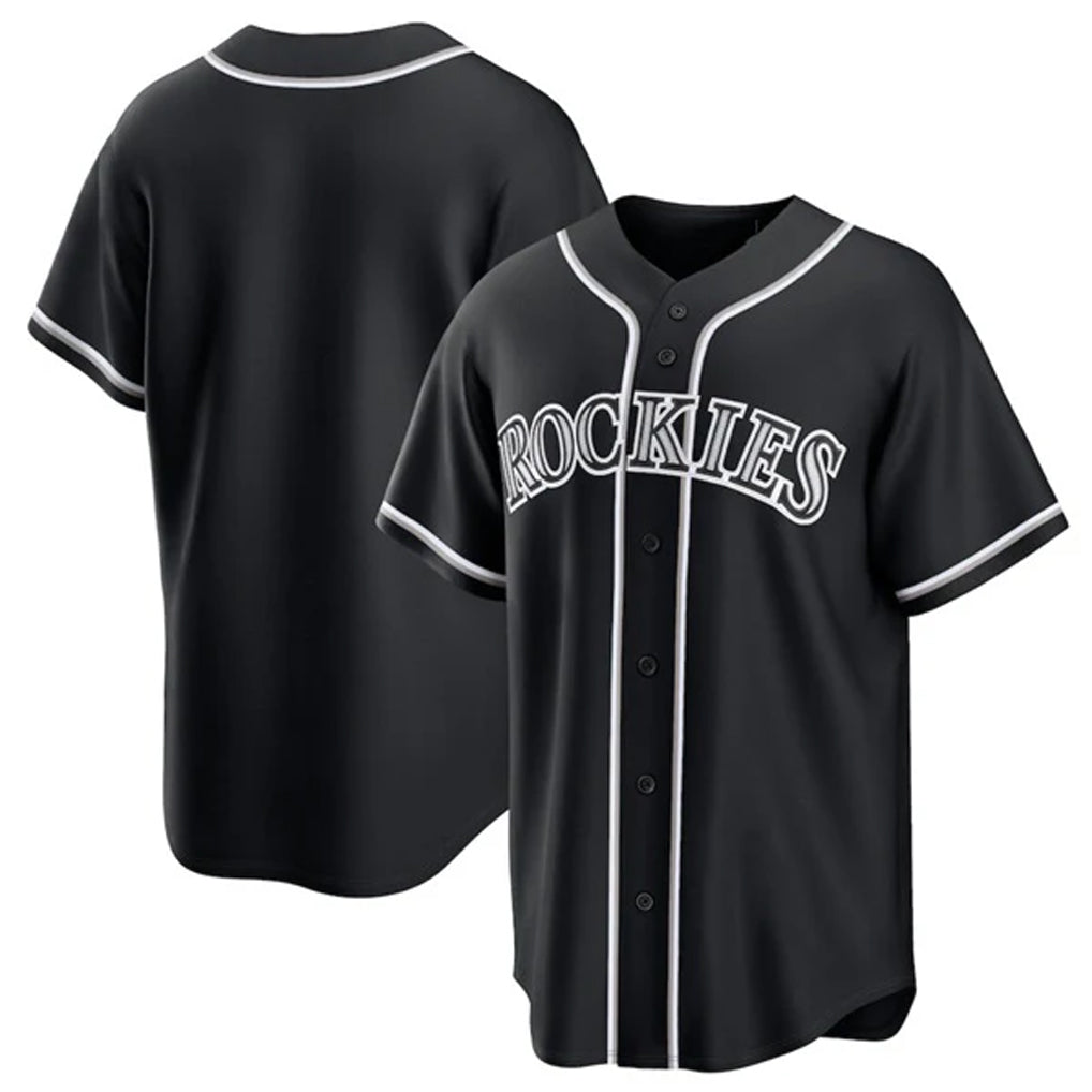 C.Rockies ## Rockies Blank Player Black Fashion Out Home Game Jdoa Stitched Jerseys