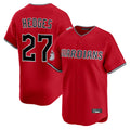 C.Guardians #27 Austin Hedges Player Red Limited Home Jdoa Stitched Jerseys