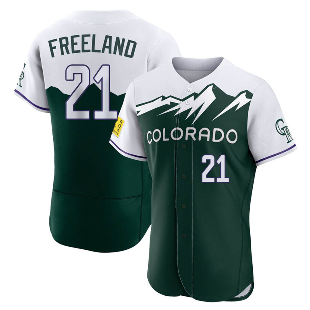 C.Rockies #21 Kyle Freeland Player Green City Connect Limited Elite Home Jdoa Stitched Jerseys