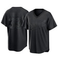 Athletics #33 Henry Bolte Player Black Pitch Fashion T-shirt Home Game Jdoa Stitched Jerseys