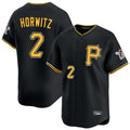 P.Pirates #2 Spencer Horwitz Player Black Alternate Limited Game Jdoa Stitched Jerseys