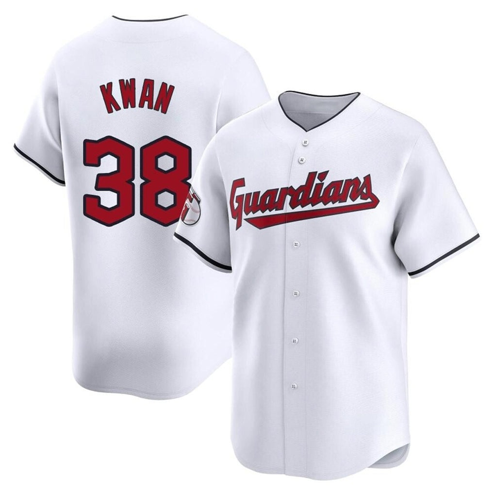 C.Guardians #38 Steven Kwan Player White Limited Home Jdoa Stitched Jerseys